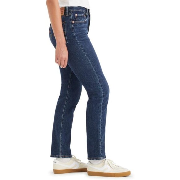 Womens Stretch Cotton 501 Original Fit Jeans Straight Leg Button Fly Casual - Picture 2 of 5